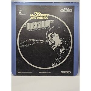 VTG Paul McCartney‎ And Wings Rockshow Laserdisc Concert RCA CED Video Disc 1982